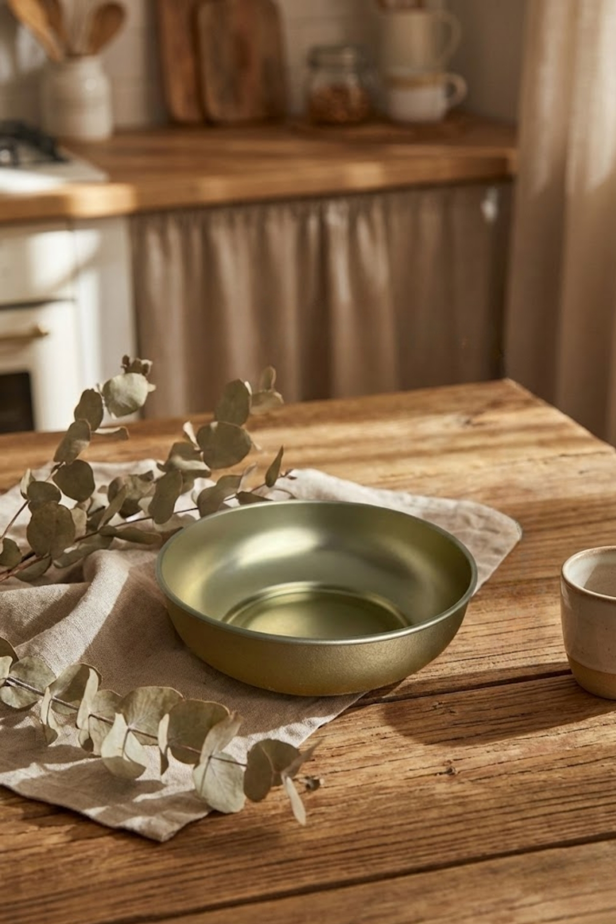 Mat Altın Metal Çerezlik & Sosluk 12'li Set - Ø90x30 mm — Tepsiler — görsel 3 / 5 — Tinbox
