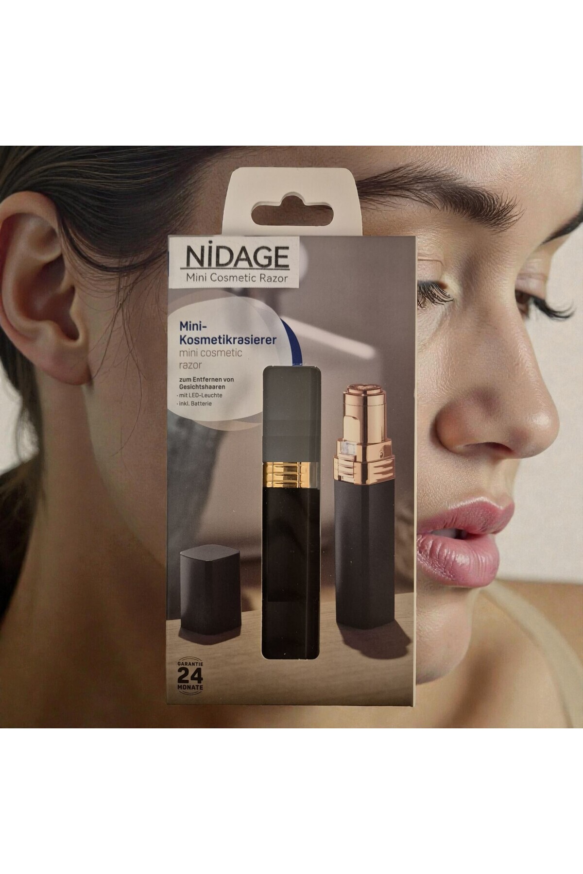 Mini Tıraş Makinesi Epilasyon LED Işıklı, Yüz, Koltuk altı, Bikini Bölgesi Çok Amaçlı, Ergonomik — NDG406813409762100 — تصویر 6 از 7
