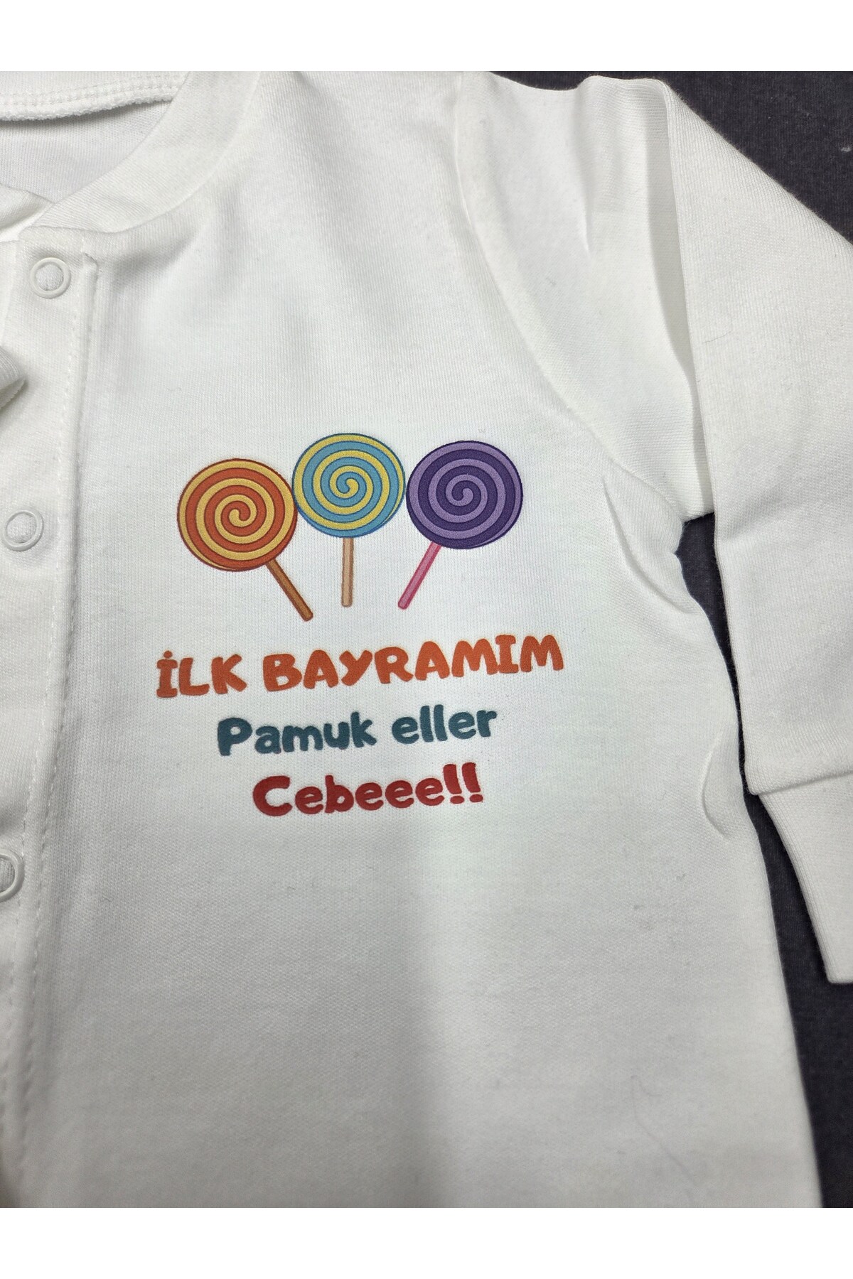 lupi Bayram bebek tulum bayramlık hediye bebek zıbın fotoğrafı 4 (önizleme)