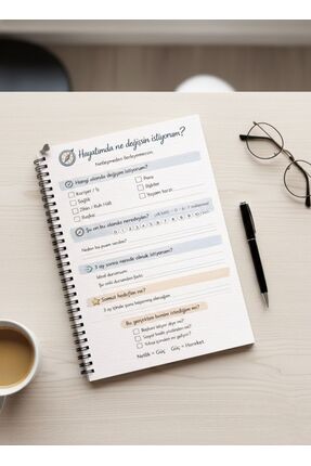 İmajmix Hedef Odaklı Günlük | Kişisel Gelişim Planı Takip Defteri | A5 | 30 Y...