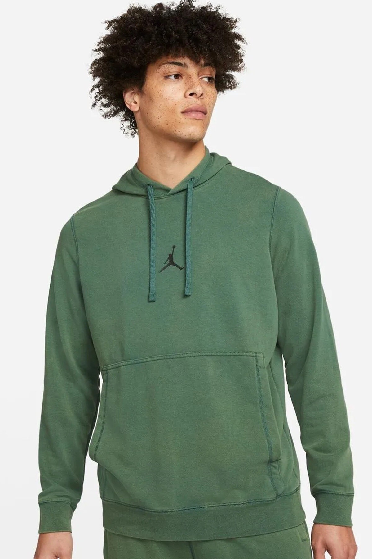 سویشرت کلاه دار مردانه جردن مدل Dri Fit رنگ سبز نایکی سویشرت اسپرت Nike