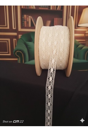satab Fransız Dantel Krem 21mm 25metre