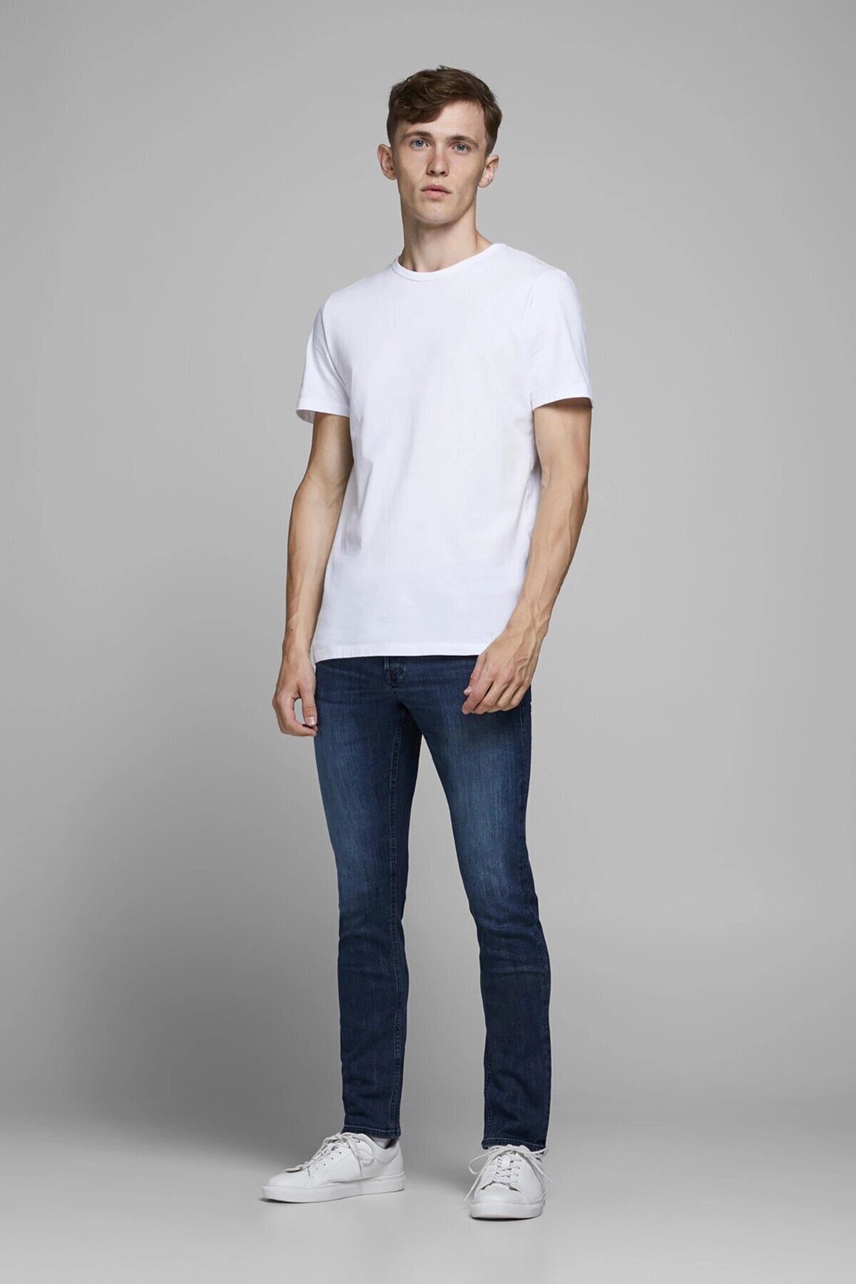 شلوار جین مردانه راسته فاق کوتاه | جک اند جونز Jack & Jones 12173407 - تصویر 2