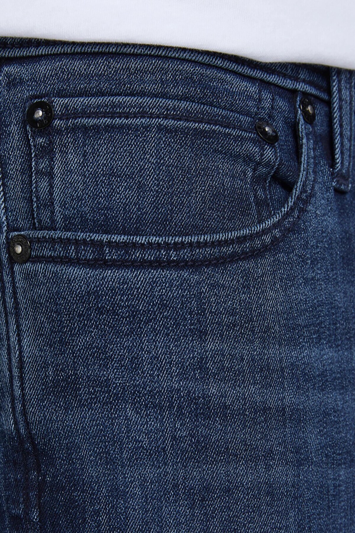 شلوار جین مردانه راسته فاق کوتاه | جک اند جونز Jack & Jones 12173407 - تصویر 6