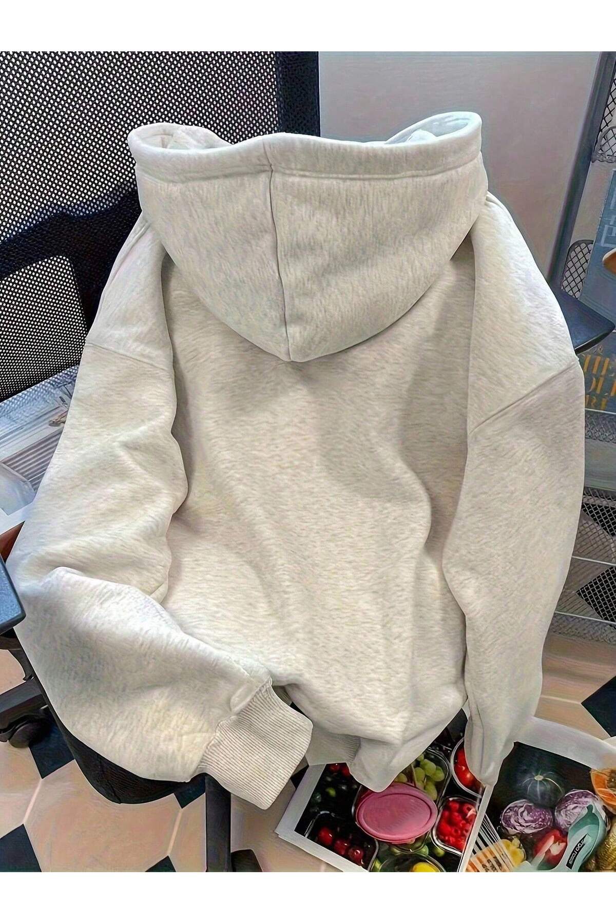 DAXİS Sportwear Company  UNISEX Kapüşonlu Kanguru Cepli Sweatshirt - Görsel 2