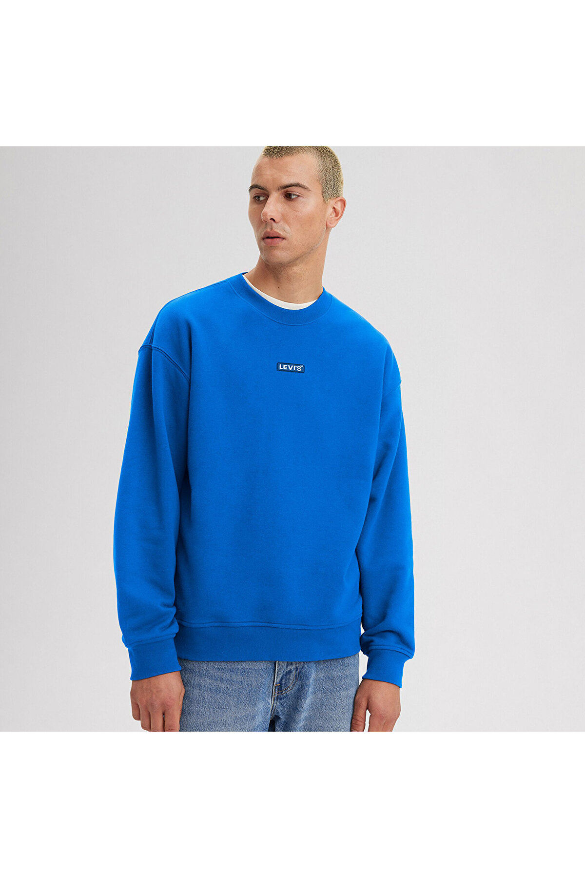 سویشرت مردانه آبی رنگ مدل Relaxed A4230-0021 لیوایز سویشرت Levi's