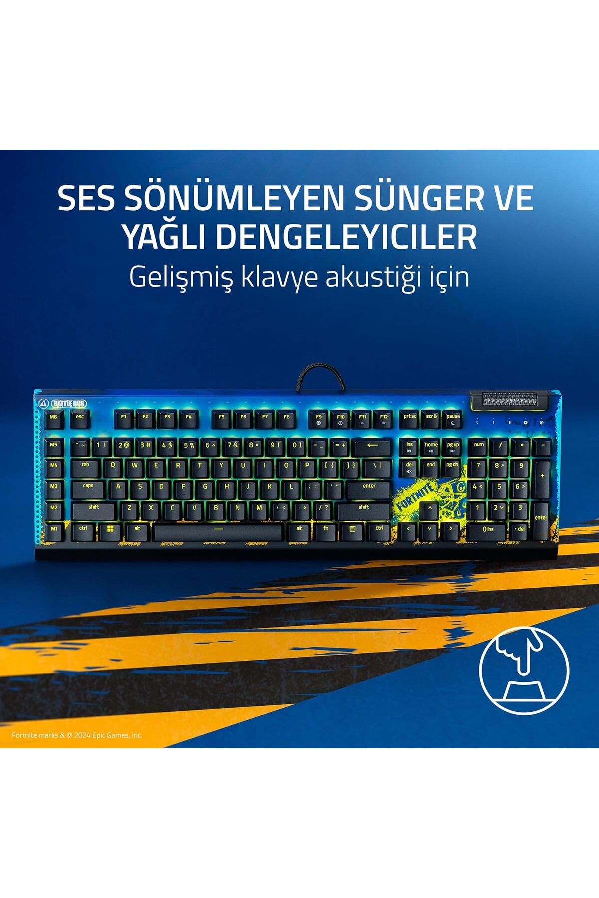 RAZER BlackWidow V4 X Fortnite Edition RZ03-04703600-R3M1 RGB