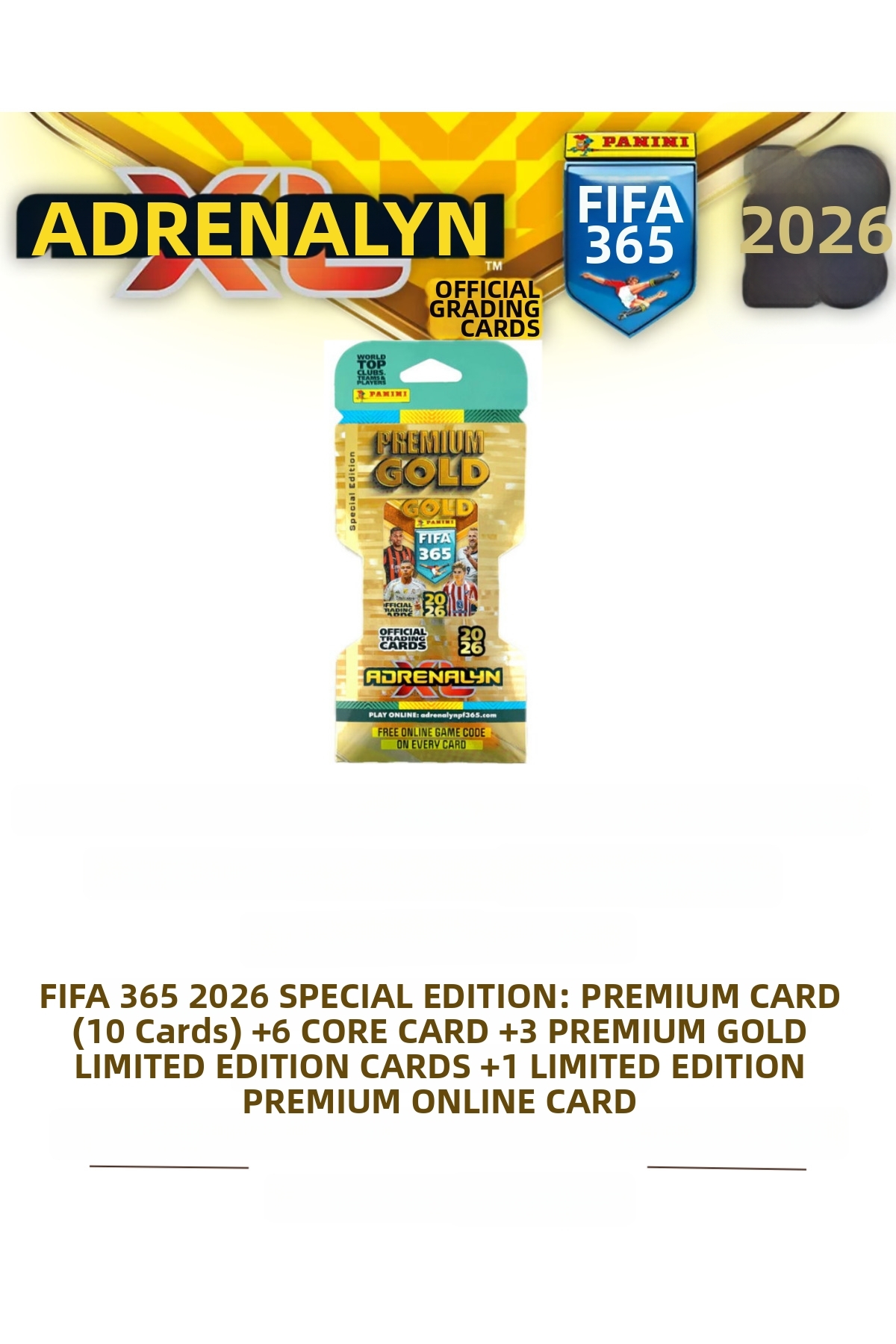 Next Plus Licensed Fifa 365 Adrenalyn XL 2026 Premium Gold