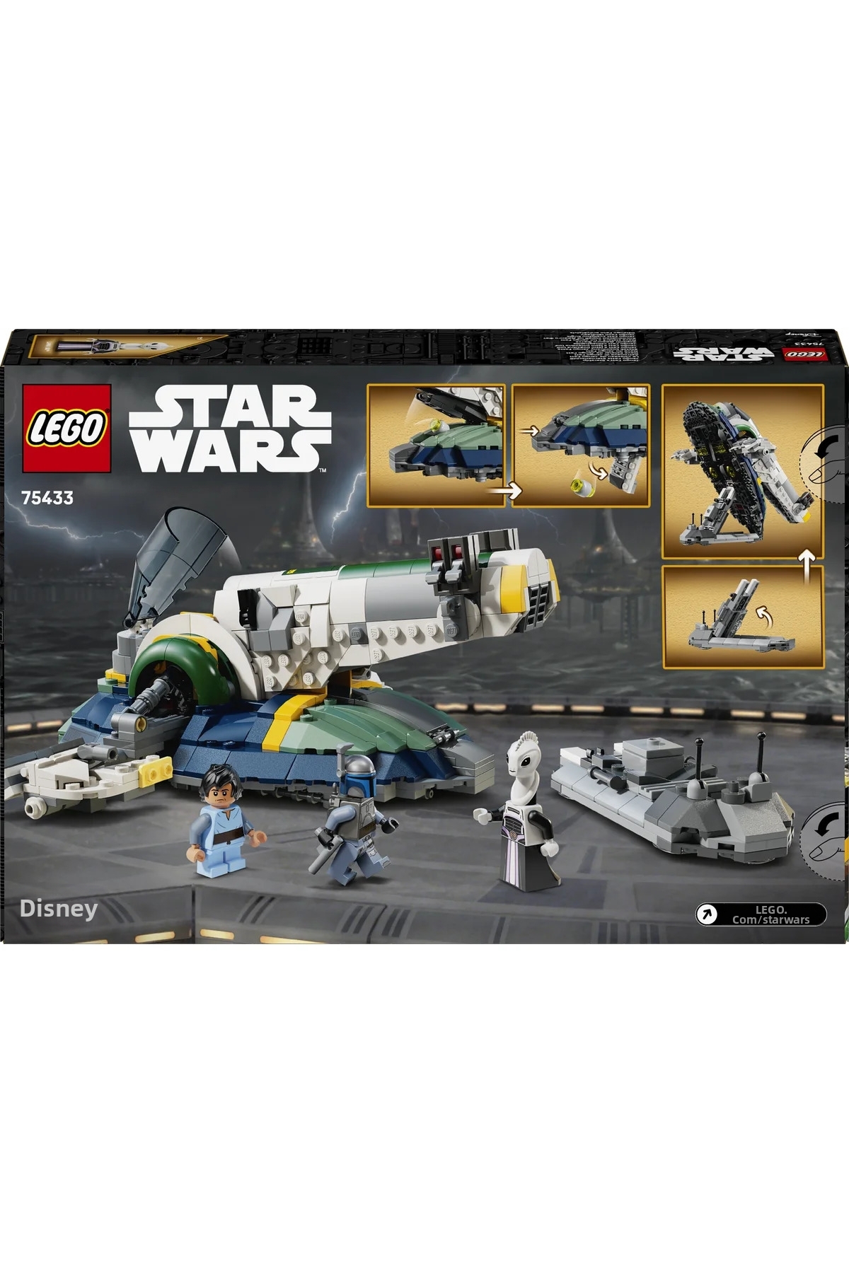 ® جنگ ستارگان: حملهٔ کلون‌ها – کشتی فضایی جانگو فِت ۷۵۴۳۳ – مجموعه ساختنی اسباب‌بازی ۹+ سال (۷۰۷P)