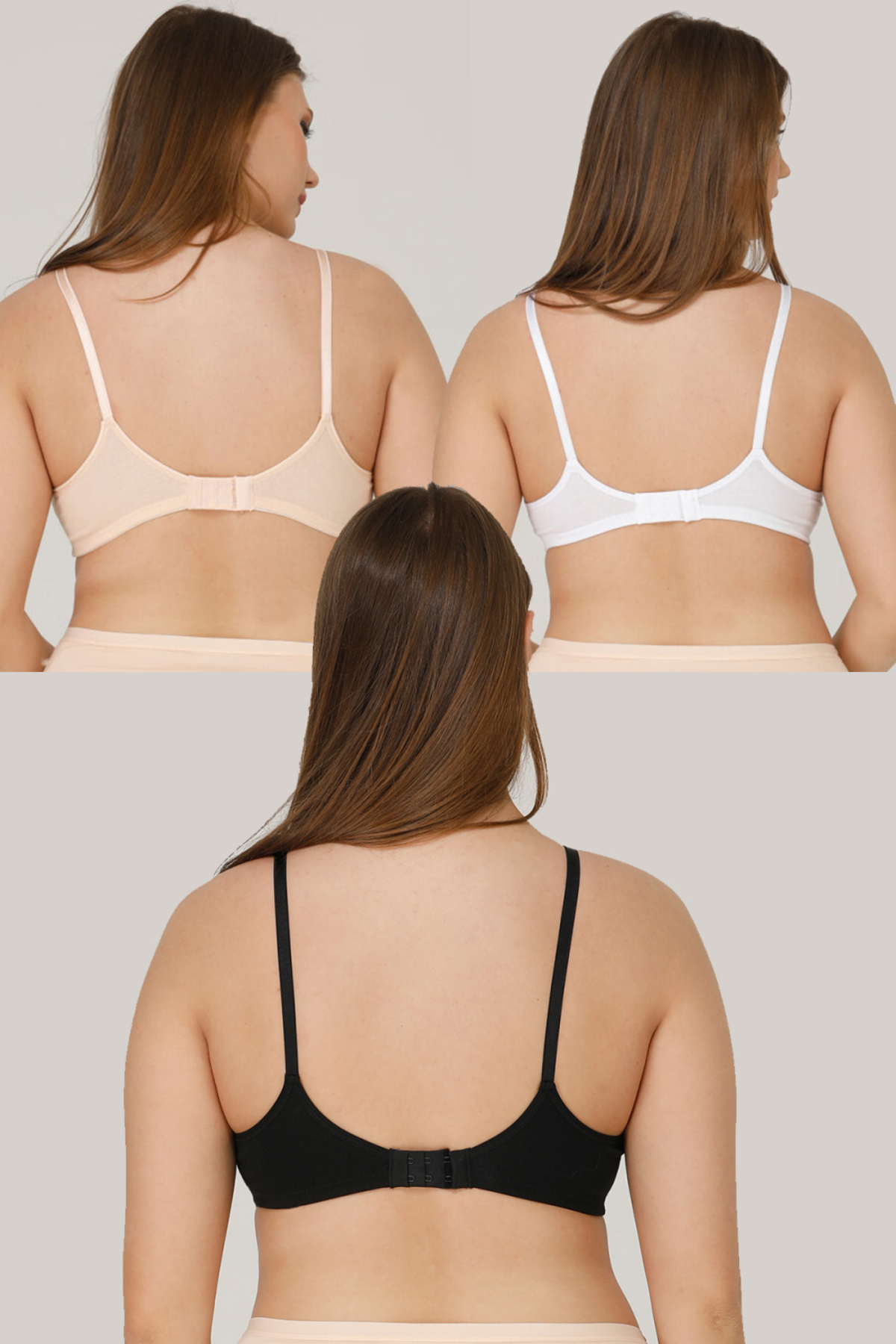 par lingerie pl 3LÜ EMZİRME SÜTYENİ SİYAH BEYAZ TEN fotoğrafı 3 (önizleme)