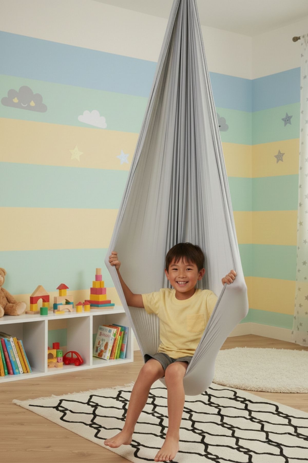 Cuddle Yoga Swing Kids Activity Development Swing Sensory Therapy Swing, Hammock Swing