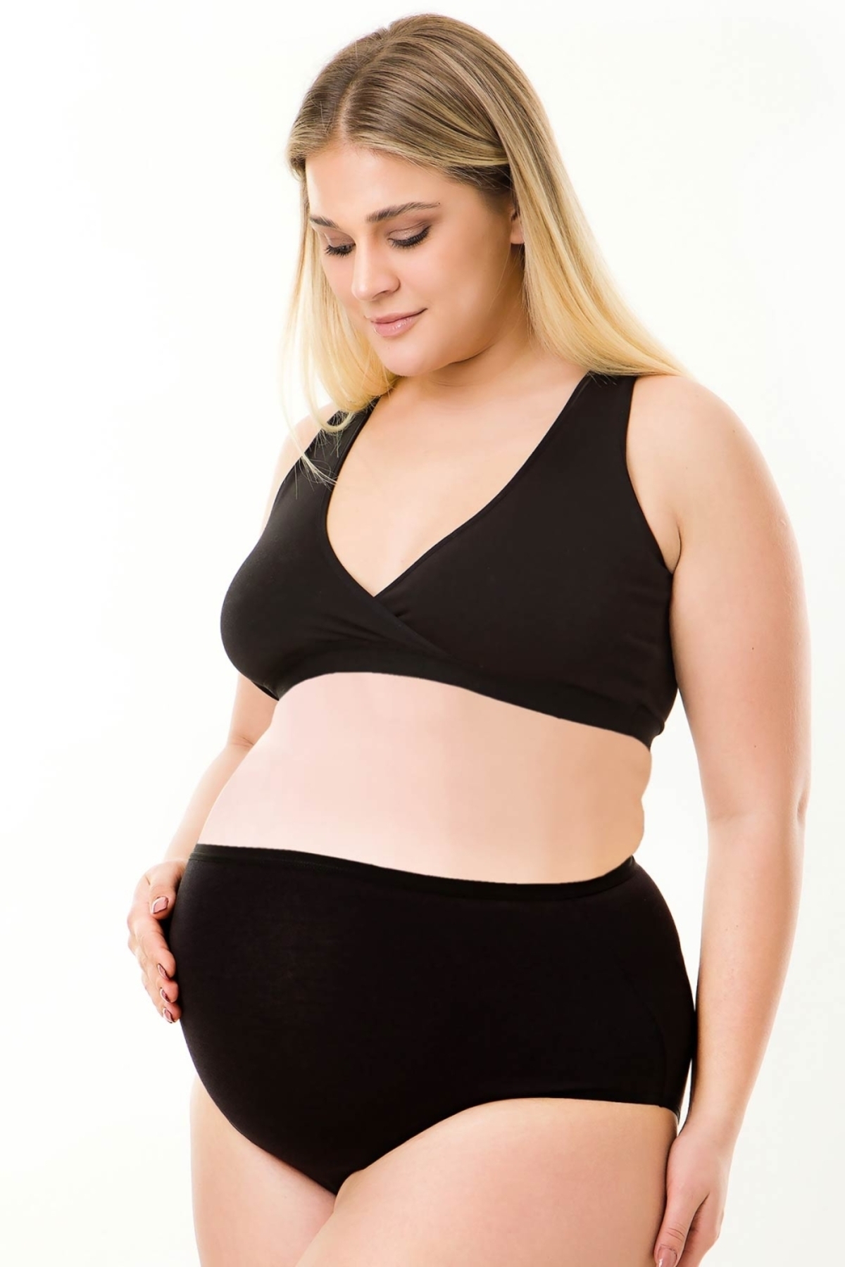 par lingerie pl Hamile Külot Modal Siyah fotoğrafı 2 (önizleme)