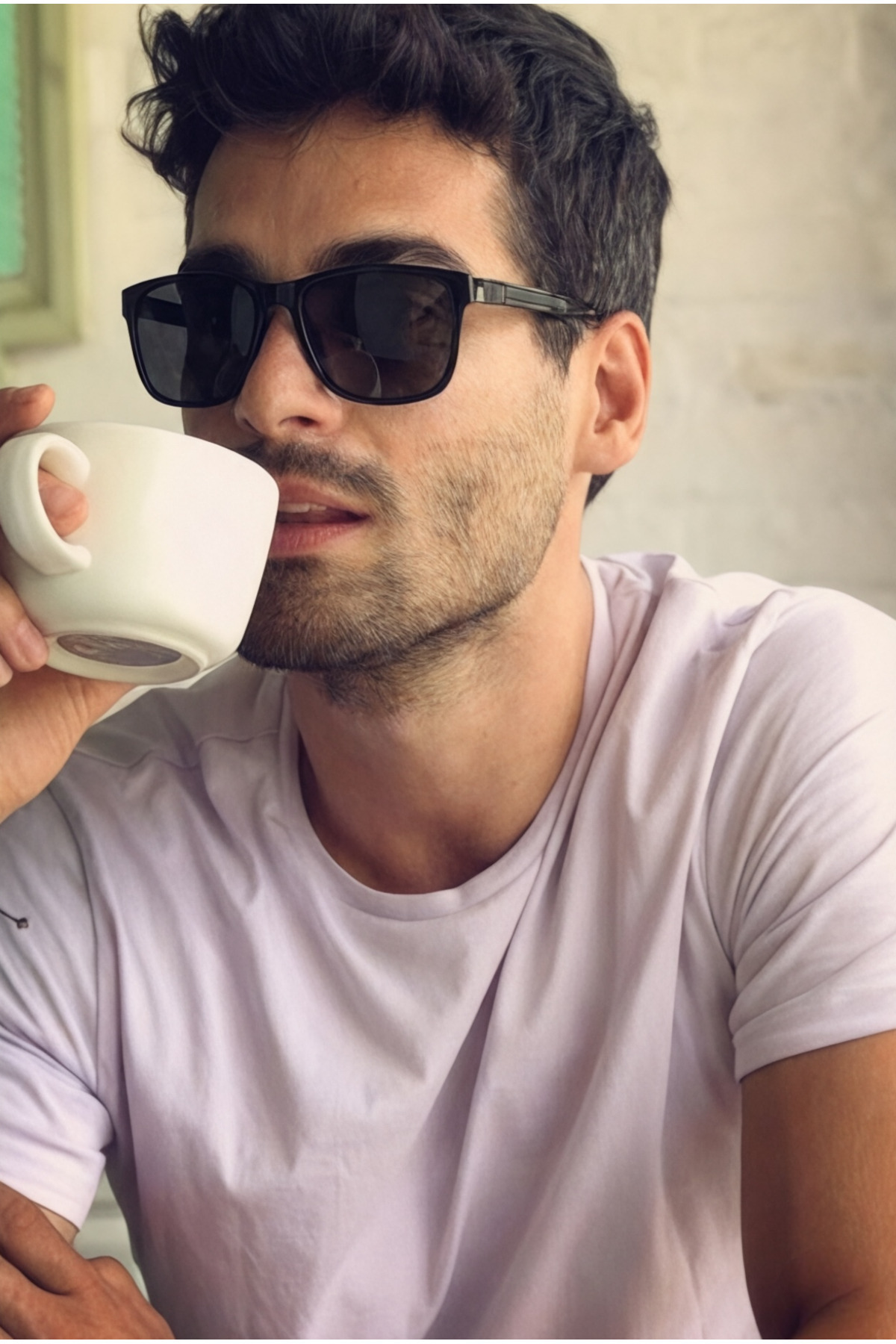 Eyesofia  Polarize Lorenzo Yüksek Kalite Kemik Siyah Unisex Güneş Gözlüğü - Görsel 2