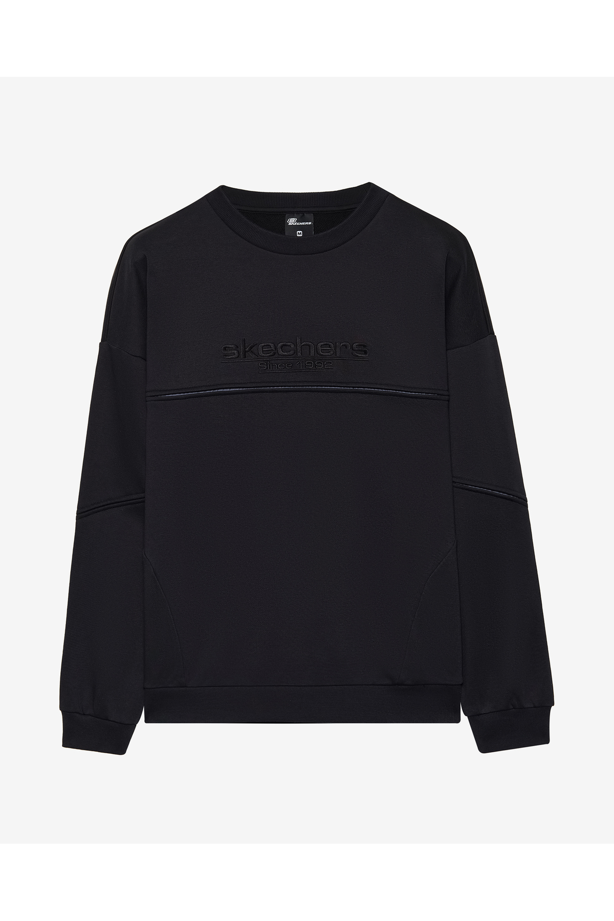 SKECHERS M Crewneck Sweatshirt Erkek Siyah Sweatshirt S2520229-3817