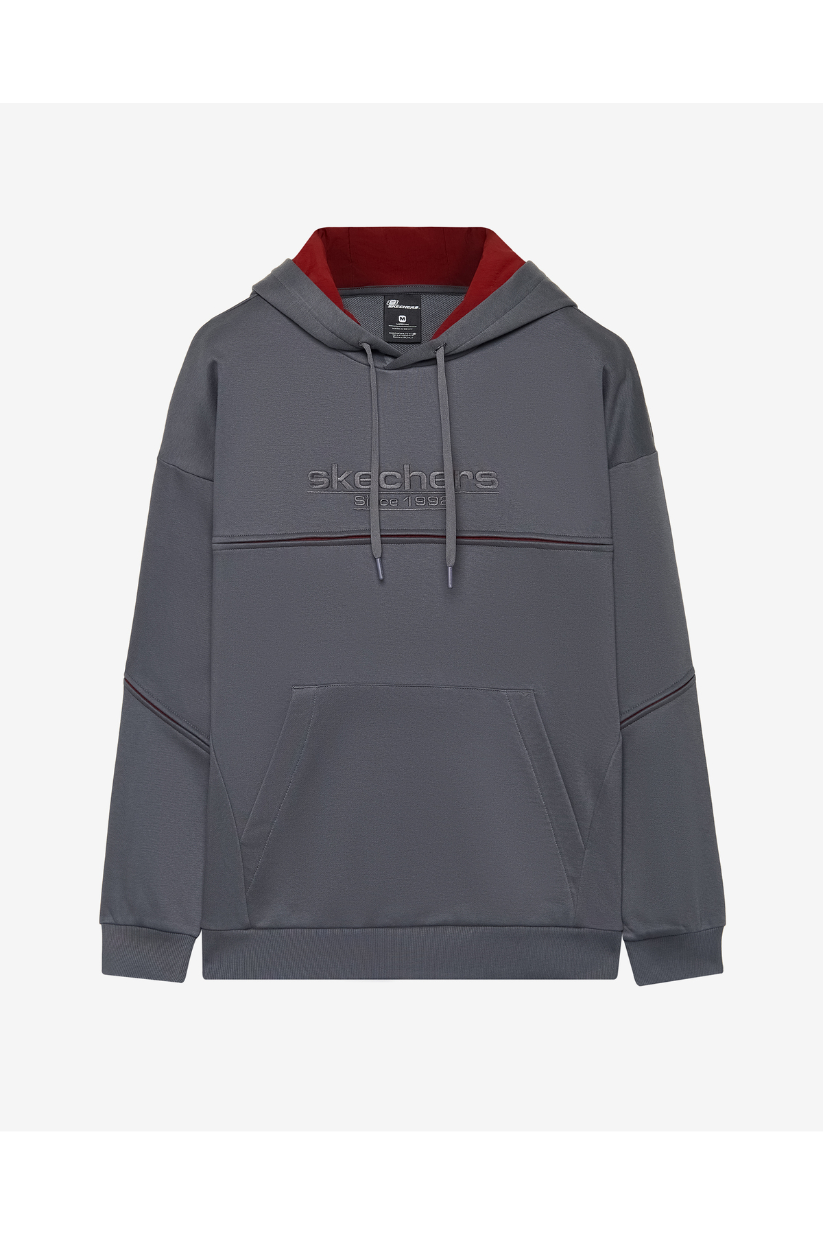 اسکچرز سویشرت مردانه خاکستری M مدل هودی S2520227-3998