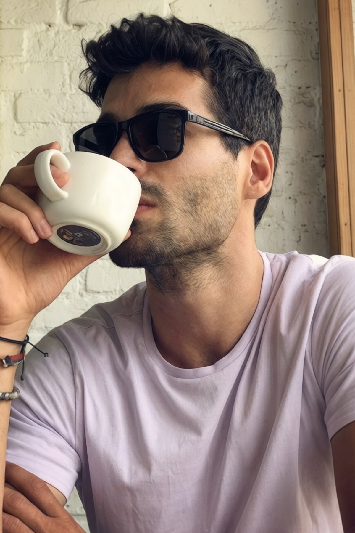 Eyesofia  Polarize Lorenzo Yüksek Kalite Kemik Siyah Unisex Güneş Gözlüğü - Görsel 5