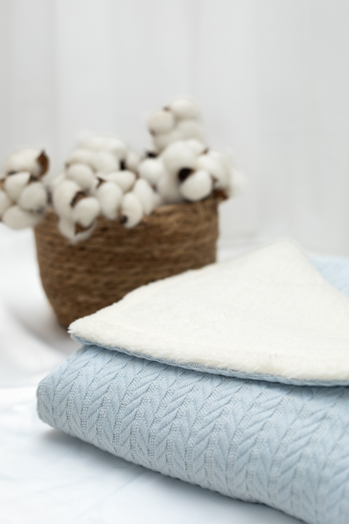 Genel Markalar Bebek Battaniyesi İçi Welsoft Peluş Dışı Örgü Pike (90X110) fotoğrafı 2 (önizleme)