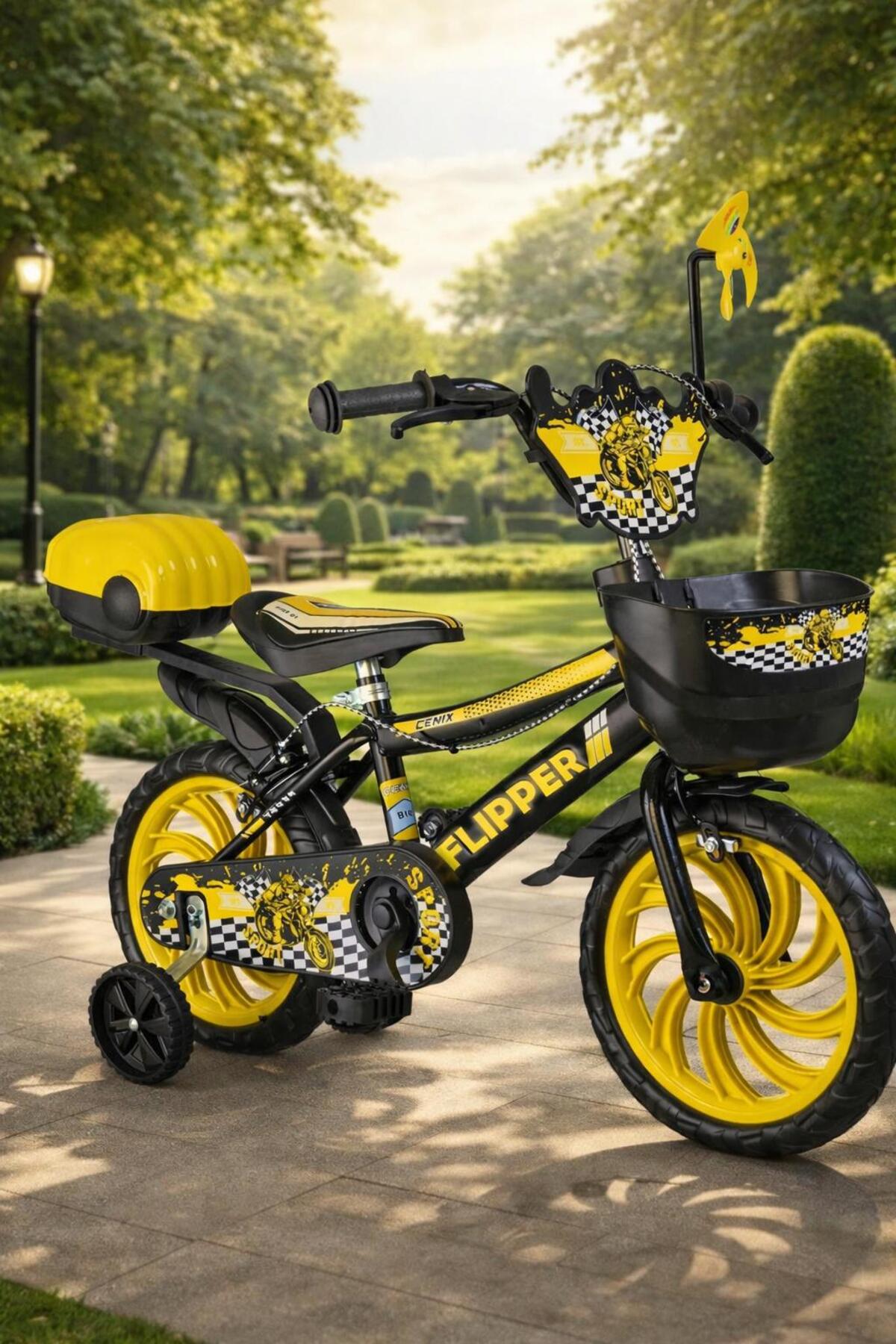 15 Rim Yellow Boys' Bicycle 2026 New Season (With WATER BOWL and WINDMILL GIFT)