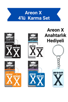 Areon X Süper Karma 4'lü Set Kalite Araç Kokuları