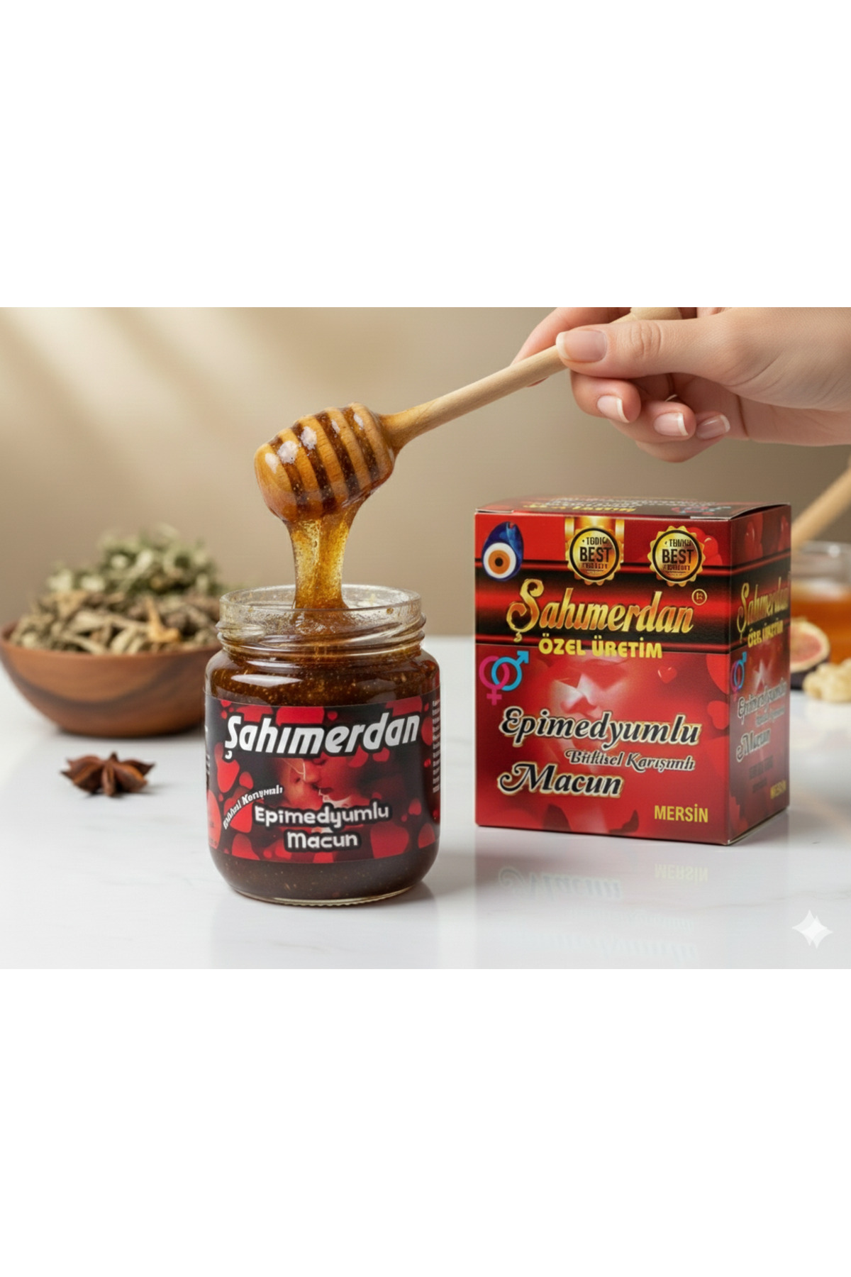 Şahmerdan Ballı Ginsengli Kuvveti mesir Atom macun 240gr — 1458