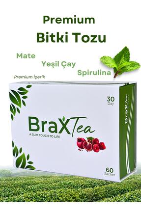 Brax Mate Spirulina Yeşil Çay Toz Form Bitki Çayı – 30 Günlük 60’lı