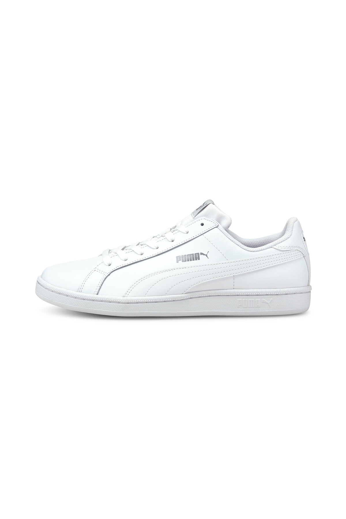 Puma Unisex Smash Leather Trainers Sneakers - White