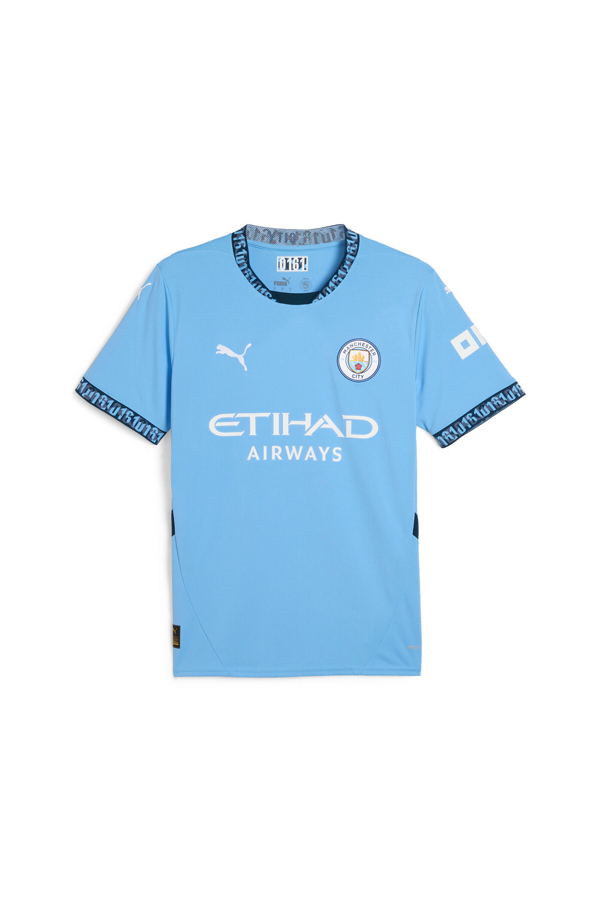 Puma Mens Manchester City 24/25 Home Football Jersey Top - Blue