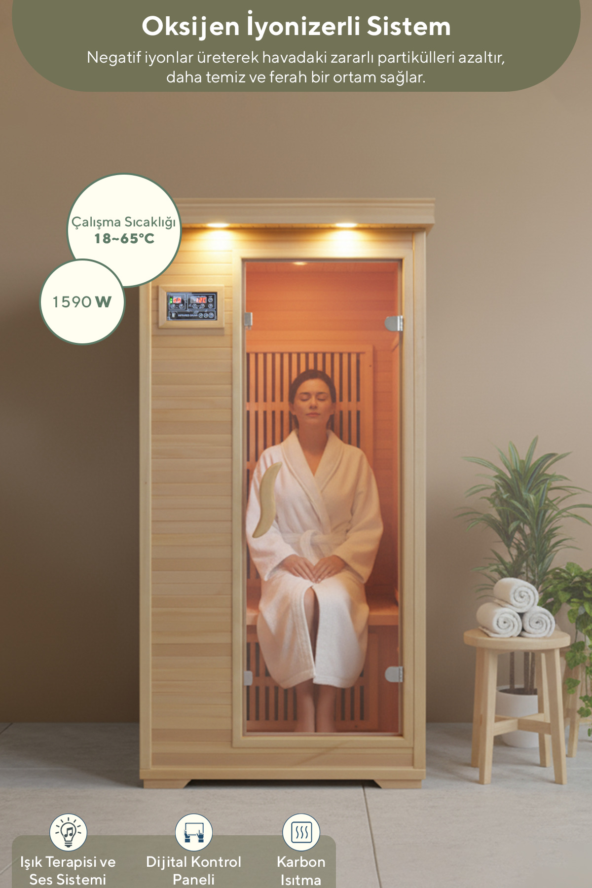 WELMİ EV TİPİ PORTATİF INFRARED SAUNA WSA-01 - Fiyatı, Yorumları