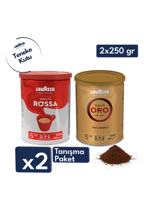 LavAzza Qualità Oro + Qualità Rossa Filtre Kahve Teneke Kutu (250gr) 2'Li Paket