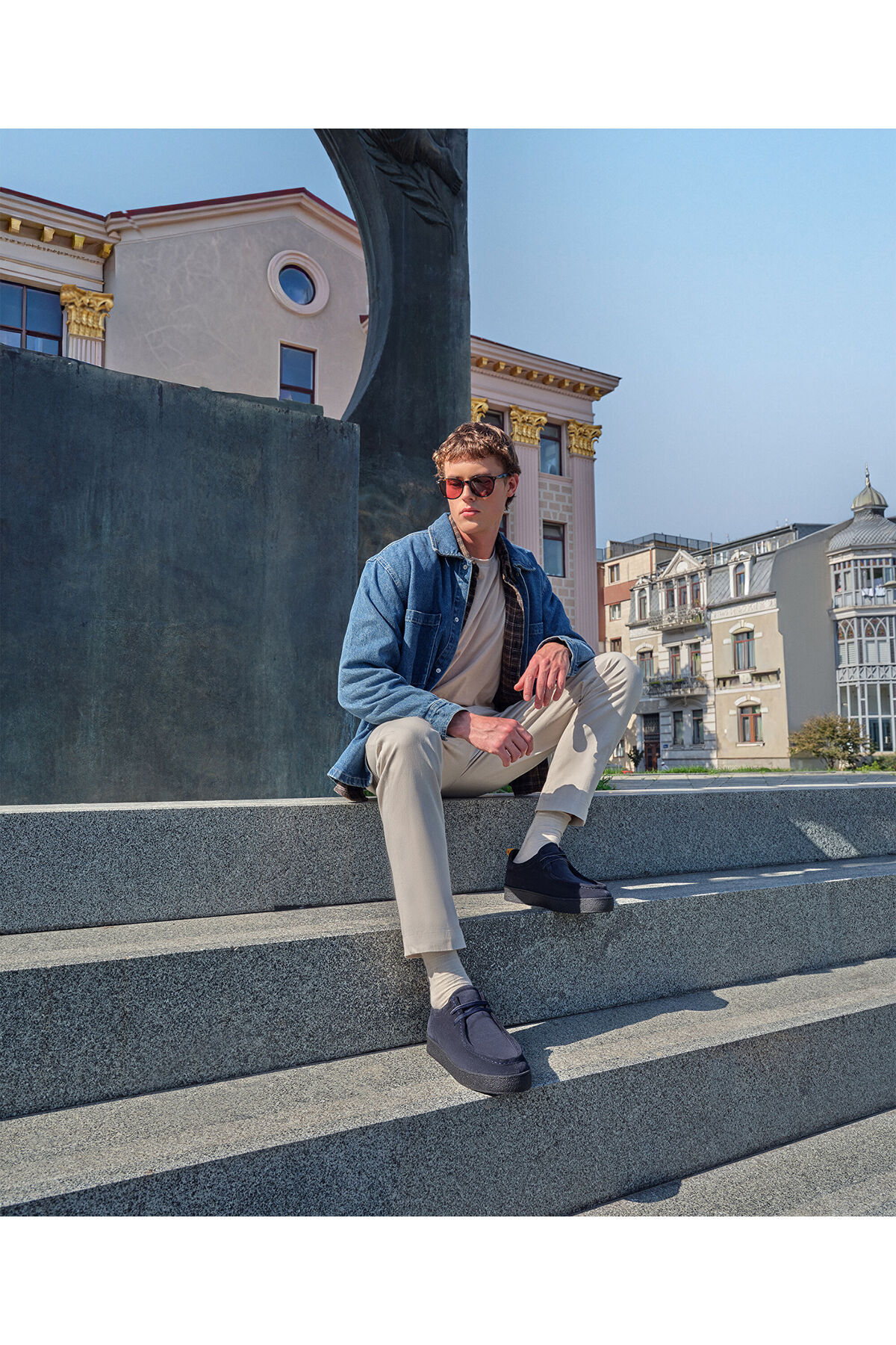 Greyder  Erkek Lacivert Hakiki Deri Ayakkabı 5K1UA18521 - Görsel 7