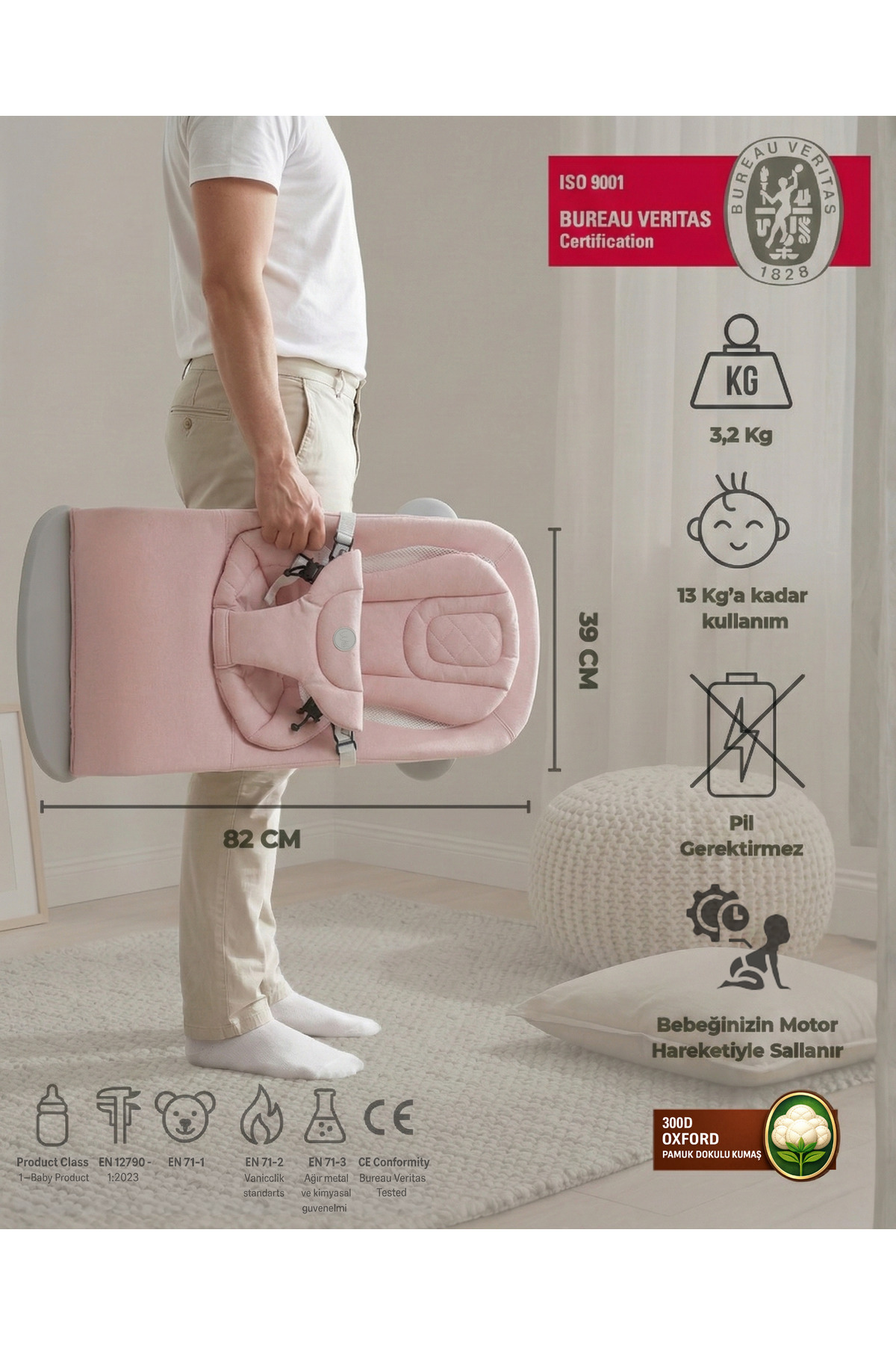 Will Bouncer Side Ana Kucağı - Pink fotoğrafı 5 (önizleme)