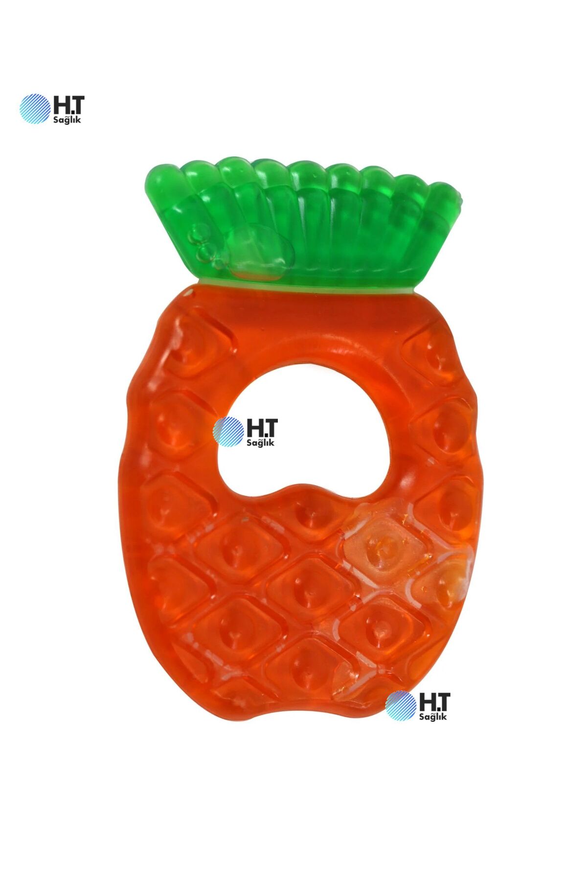 h.t sağlık Ananas Şekil Sulu Diş Eti Kaşıma - Bebek diş çıkarma fotoğrafı 3 (önizleme)