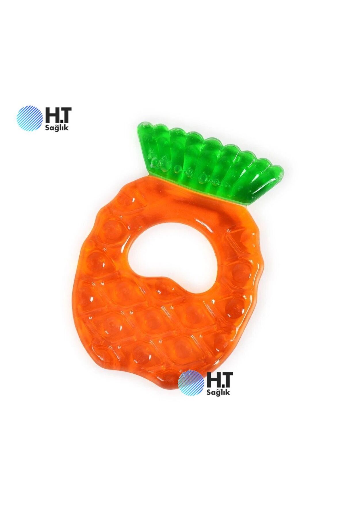 h.t sağlık Ananas Şekil Sulu Diş Eti Kaşıma - Bebek diş çıkarma fotoğrafı 2 (önizleme)