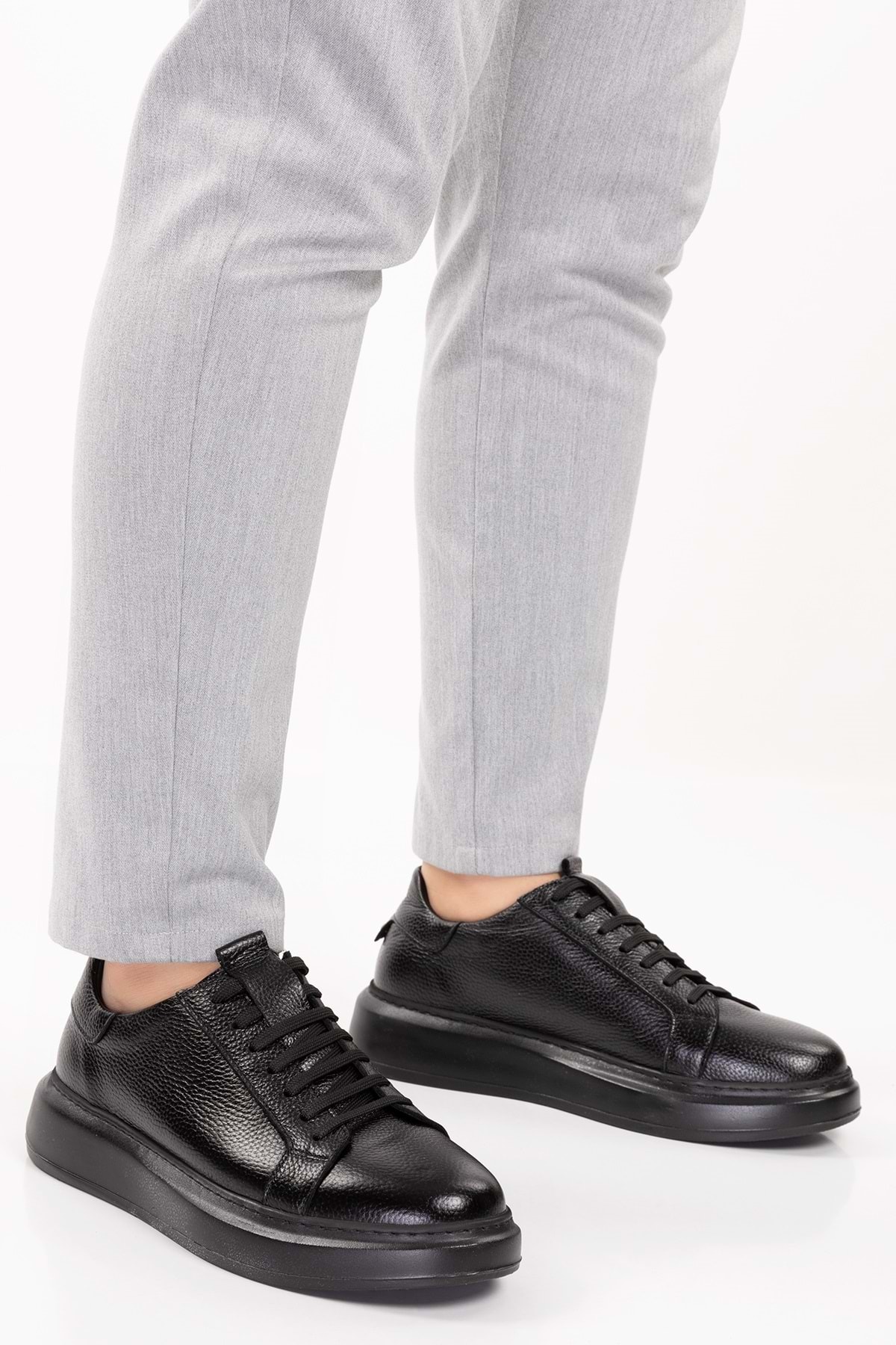 Gondol  Içi Dışı Hakiki Deri Günlük Rahat Ayakkabı mals.352 Siyah - Görsel 8