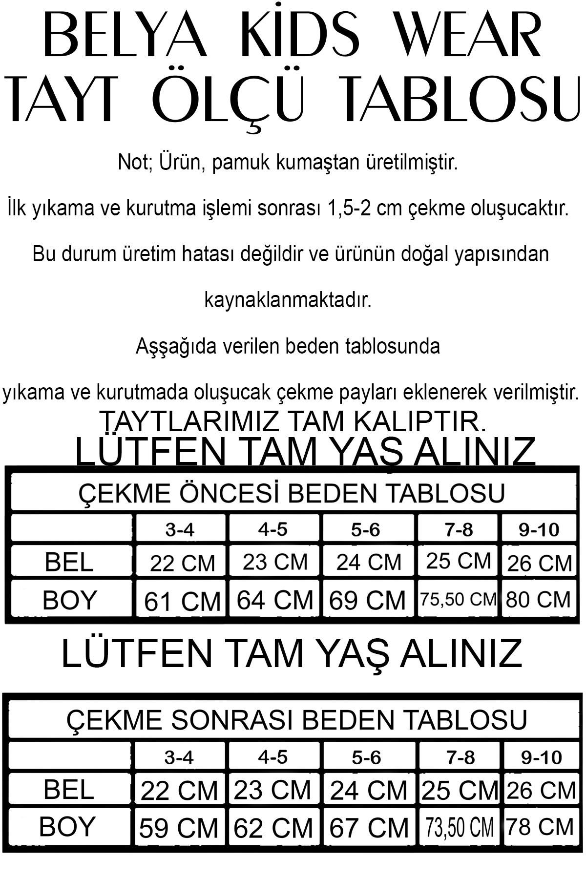 Belya Kids Wear 2 Li Pamuğa Pamuk Tam Kalıp Kız Çocuk İspanyol Tayt fotoğrafı 2 (önizleme)