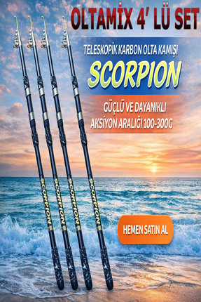 OLTAMİX Scorpion 3M 100-200 4 Lü Set