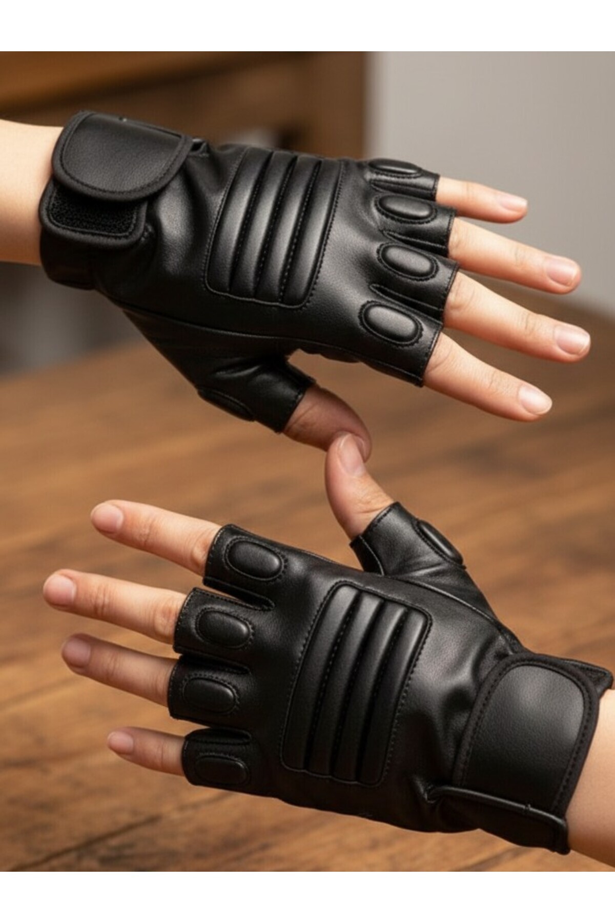 Algitsin O L A  Unisex Suni Deri Eldiven+Standart Beden+Şık tasarım - Görsel 8