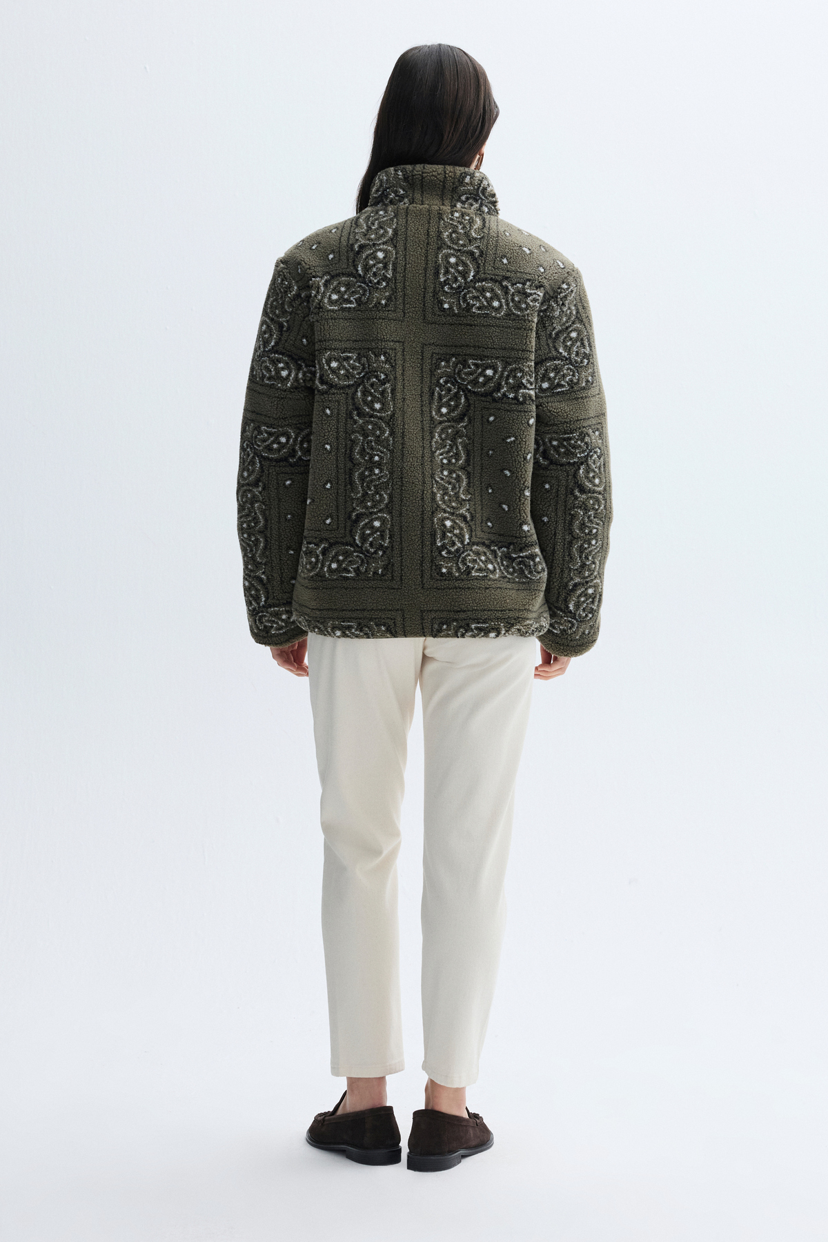 Mudo  DİK YAKA ÇİFT TARAFLI PELÜŞ MONT CEKET - Görsel 2