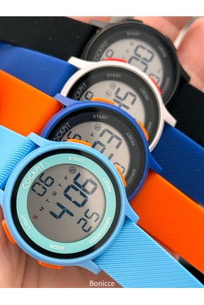 Cockpit Marka Water Resist ,alarm, Işıklı, Siyah Silikon Kordon Spor Erkek/kı...