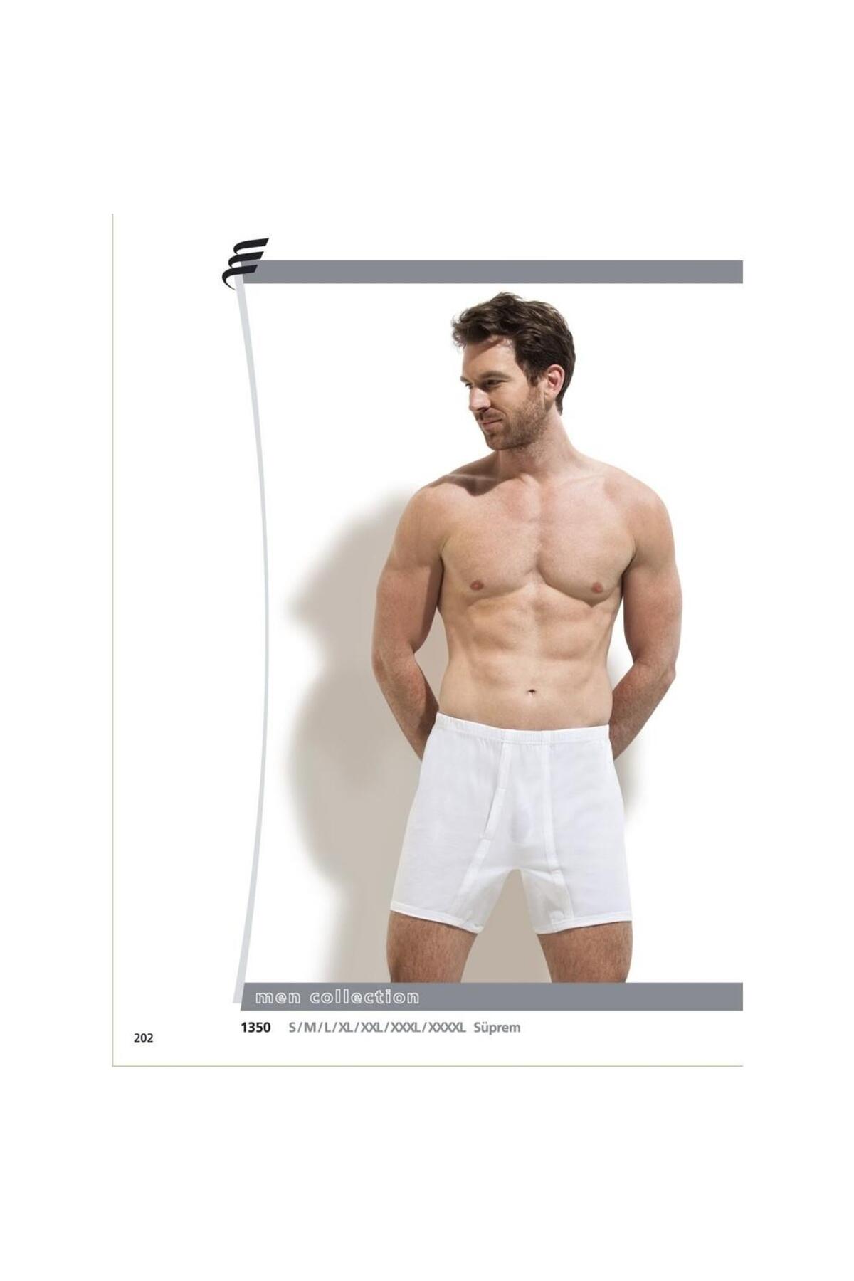 6 Adet 1350 %100 Pamuk Erkek Boxer - 3