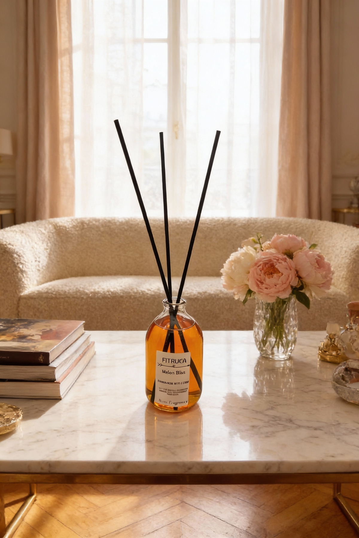 Melon Scented Glass Bottle Room Fragrance – A Peaceful Atmosphere With Elegant Fragrances