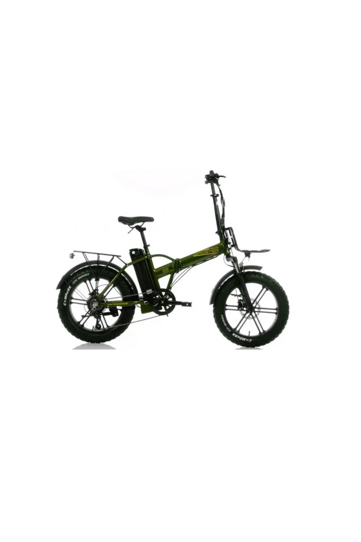 Corelli Broster Techla Fat Bike Elektri̇kli̇ Katlanir Bi̇si̇klet 42cm Hd 20 Jant 7 Vi̇tes Metali̇k Yeşi̇l