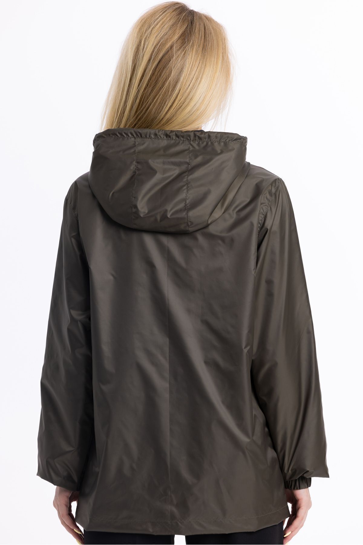 Goccix  Kadın Kapüşonlu Su ve Rüzgar Geçirmez Cepli İçi Astarlı Ultra Hafif Mevsimlik Yağmurluk - Görsel 6