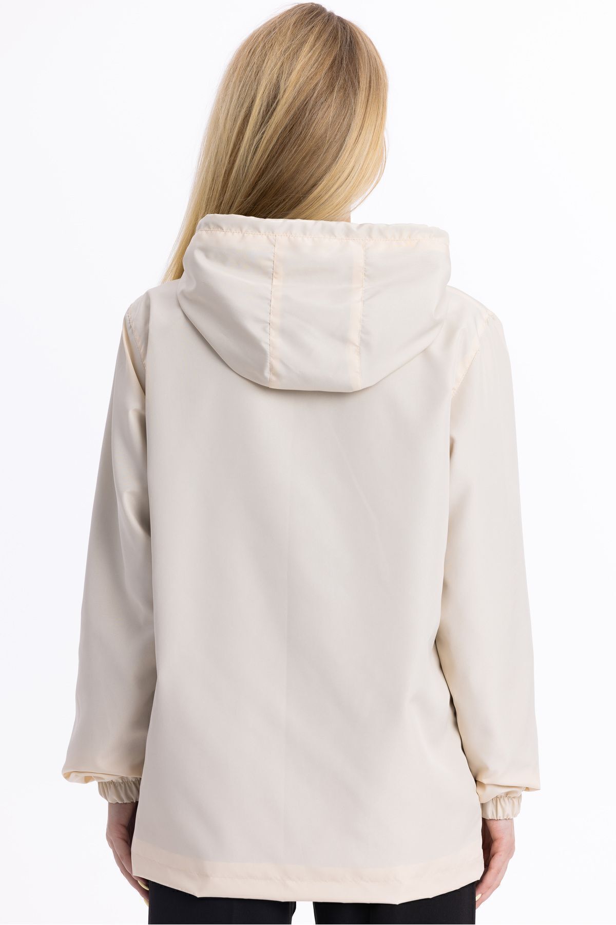 Goccix  Kadın Kapüşonlu Su ve Rüzgar Geçirmez Cepli İçi Astarlı Ultra Hafif Mevsimlik Yağmurluk - Görsel 7