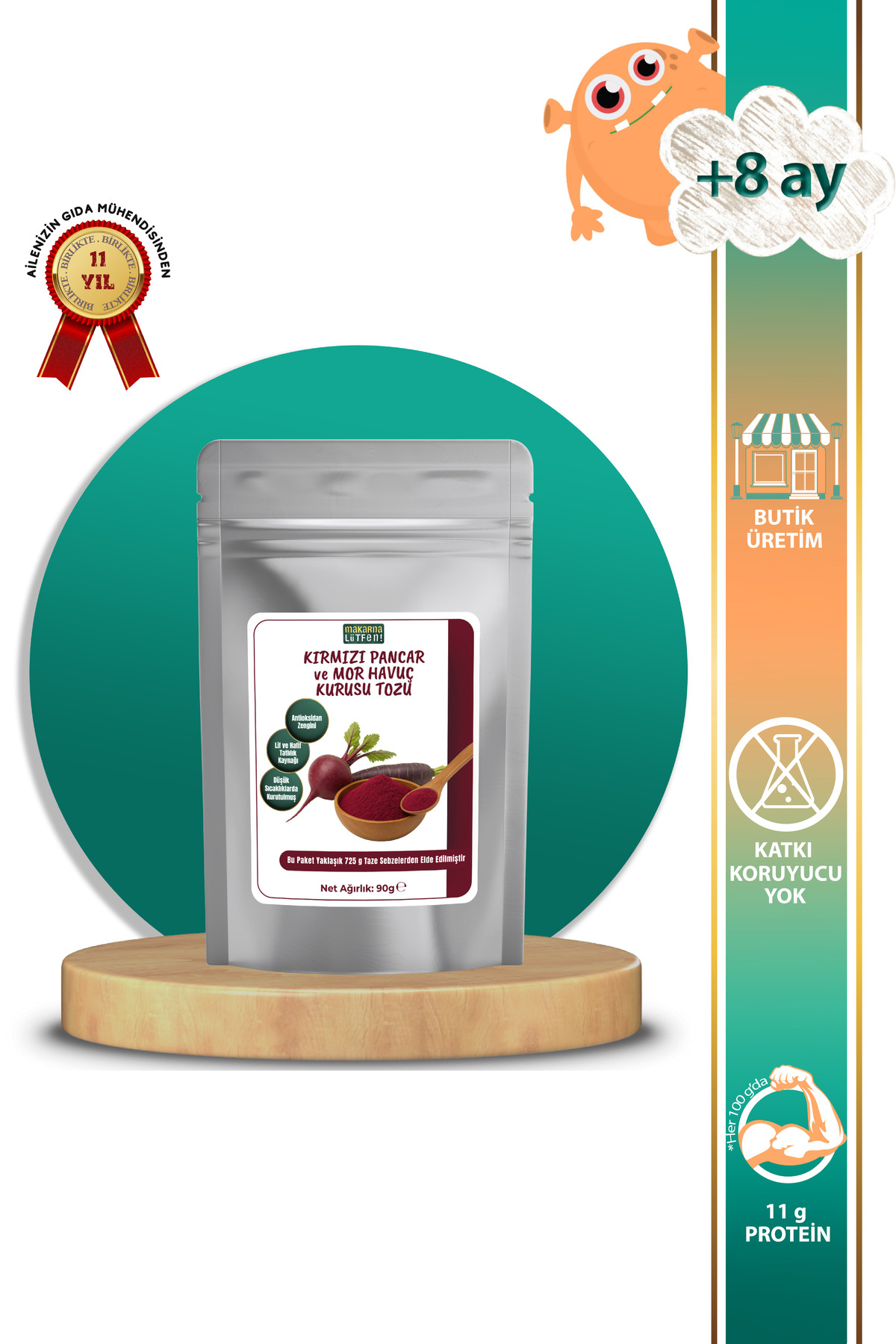 Makarna Lütfen Kırmızı Pancar Ve Mor Havuç Kurusu Tozu (90 GRAM) - Fiyatı, Yorumları