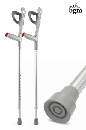 BGM Koltuk Değneği - Kanedyen Değnek- 1 Çift Gri Yüksek Kalite Ortopedik Yürü...