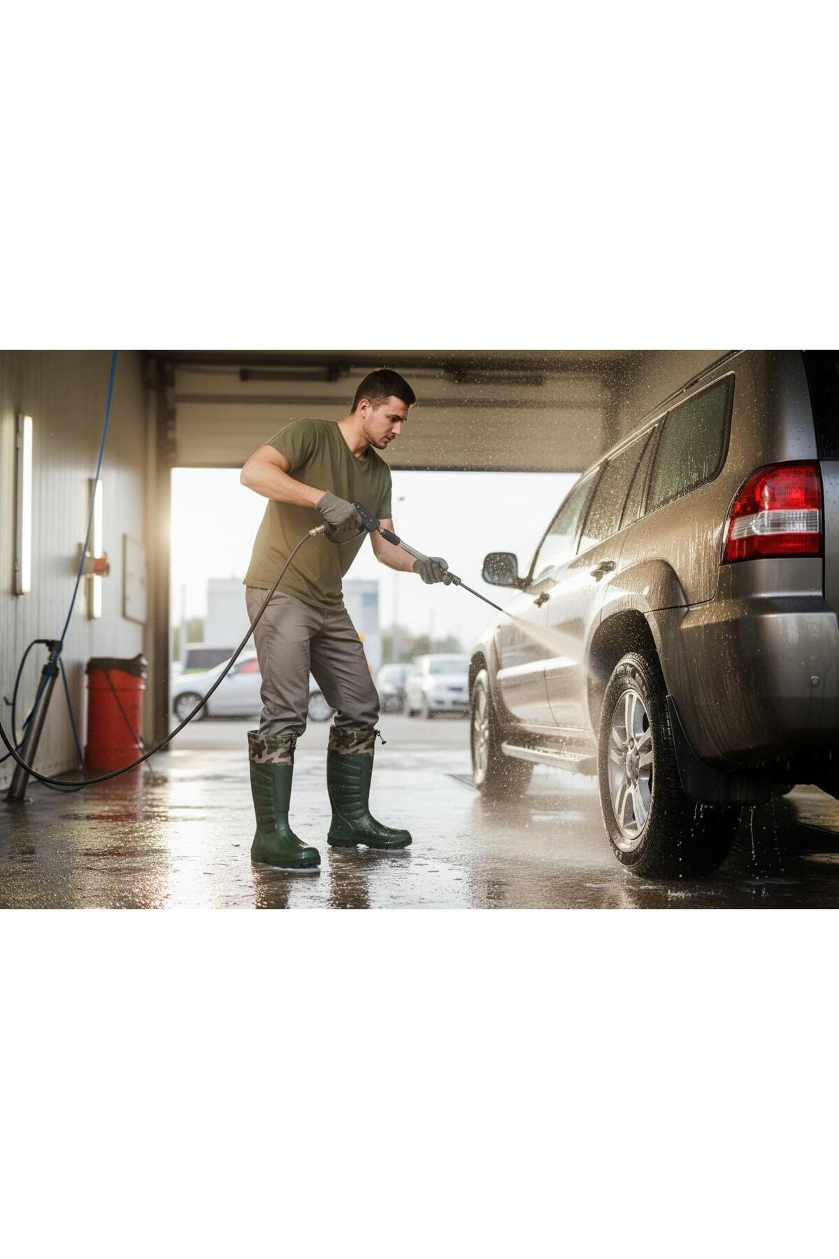 Sonimix  Sonımıx Kauçuk- Avcı Çizme Termal Çoraplı Boğazlı Poli Erkek Çizme - Görsel 4