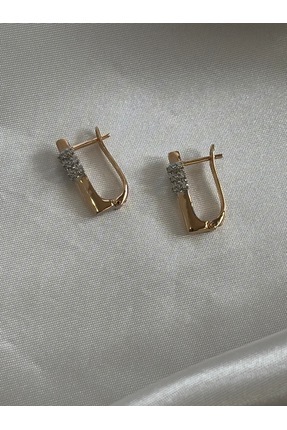 YILDIZ Rose halka taşlı kadın küpe