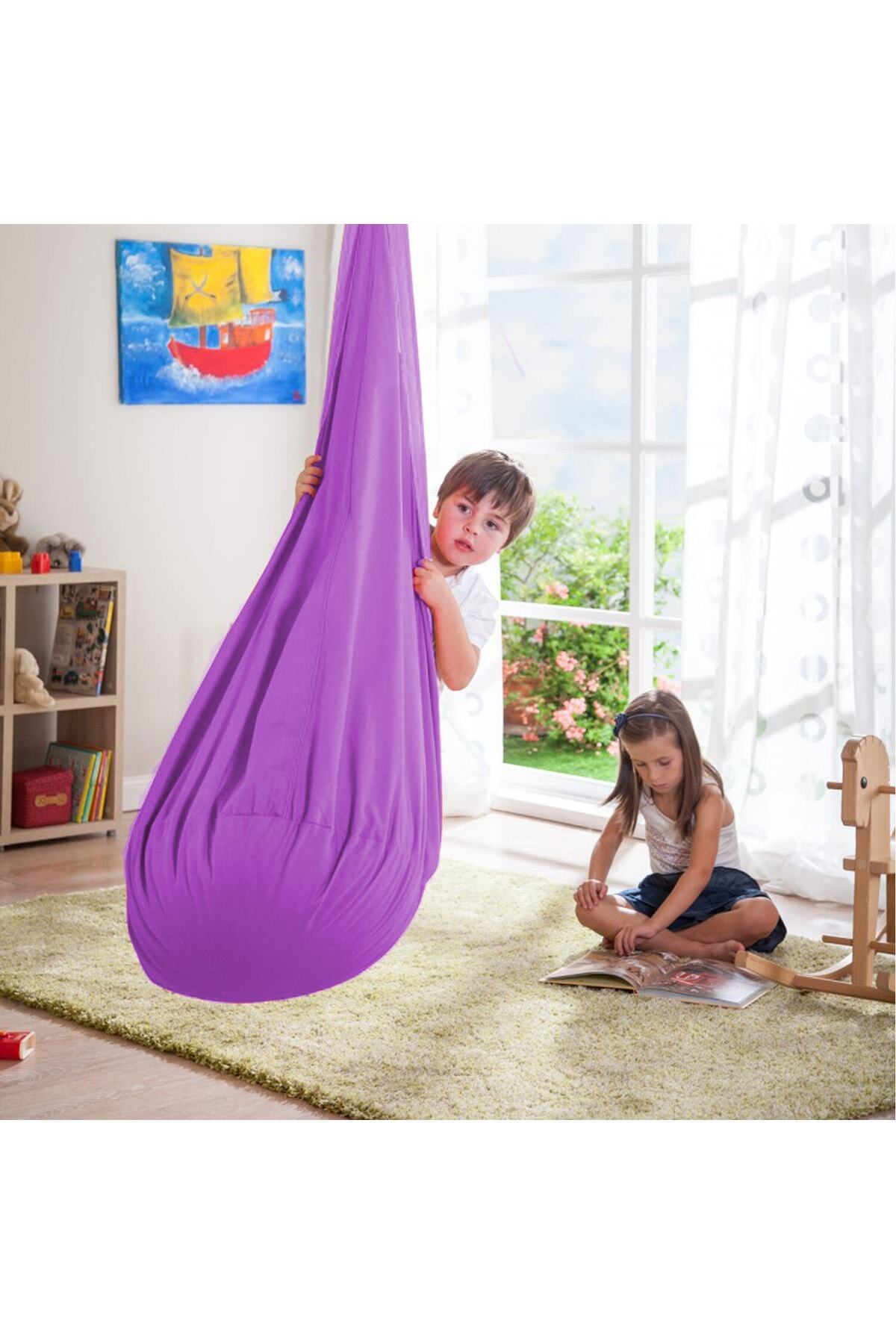 Svava Kanguru Salıncak Çocuk Salıncağı (Mor) fotoğrafı 2 (önizleme)