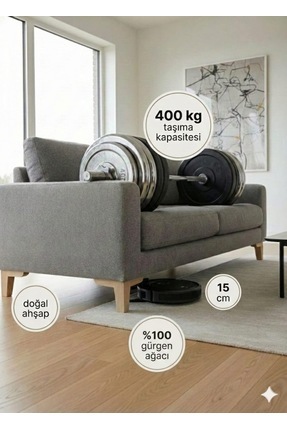 LEGORA WOOD DESİNG 1. Sınıf Gürgen Ağacı 15 Cm Küt Ayak Mobilya Kanepe Koltuk...